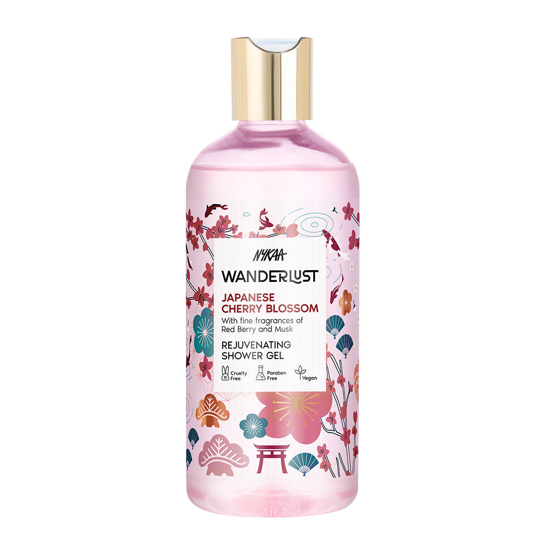 Japanese Cherry Blossom Floral Perfume Body Wash for Hydrated Skin