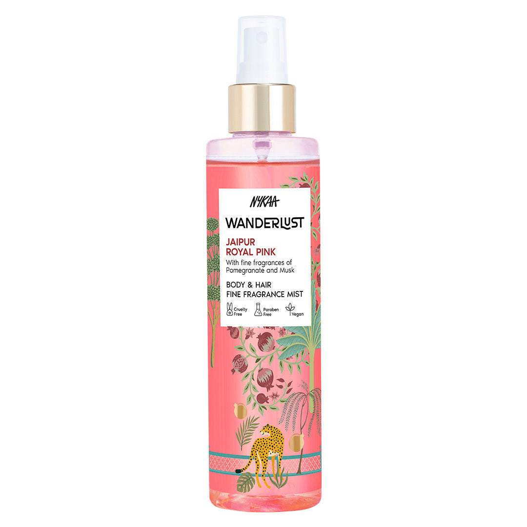 Jaipur Royal Pink Floral Fruity Perfume Hair & Body Mist