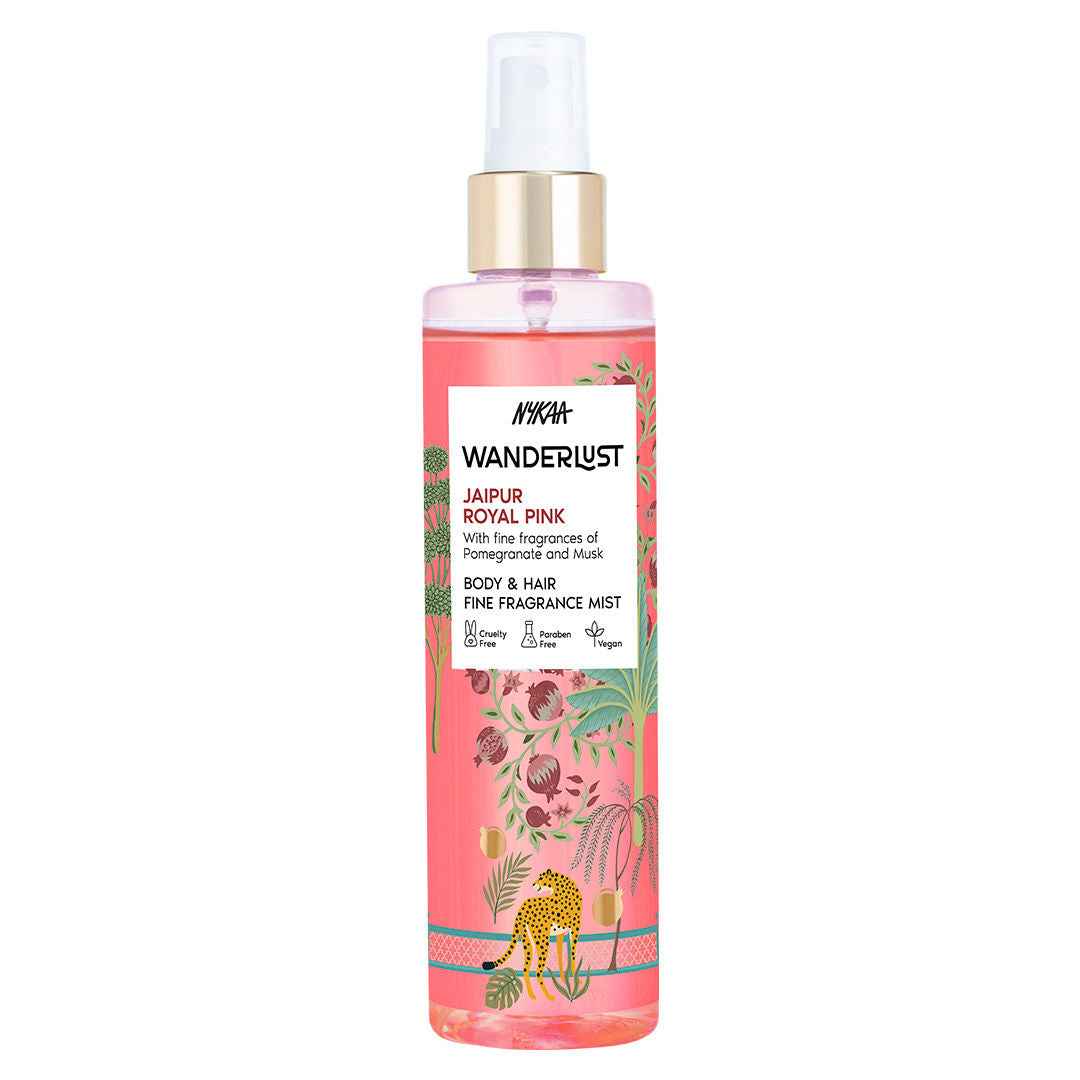Jaipur Royal Pink Floral Fruity Perfume Hair & Body Mist