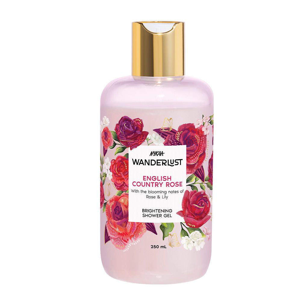 English Country Rose Perfume Body Wash with Vitamin E for Hydration & Barrier Repair