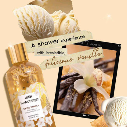 Swiss Vanilla Perfume Body Wash for Hydrated Skin