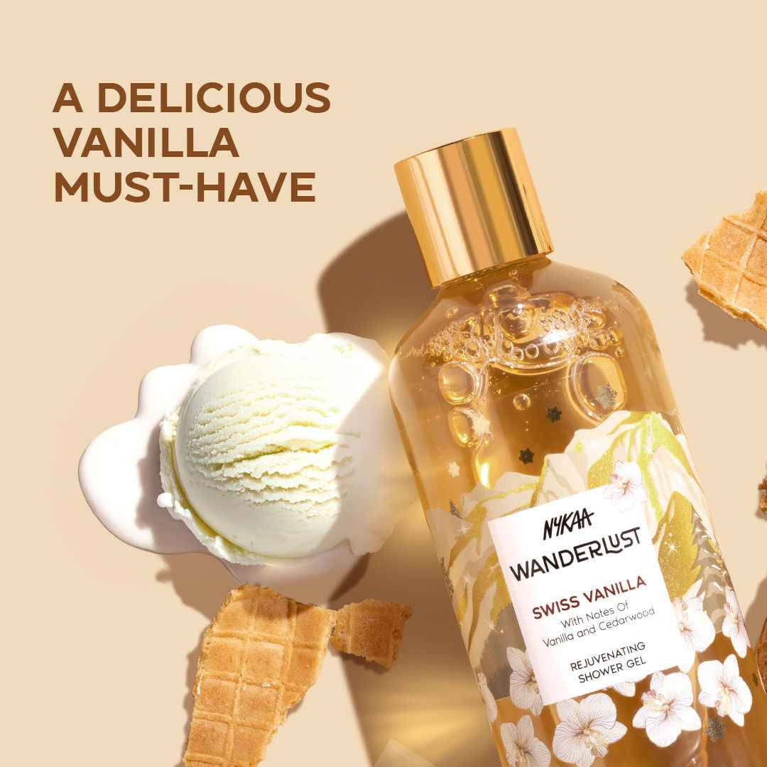 Swiss Vanilla Perfume Body Wash for Hydrated Skin