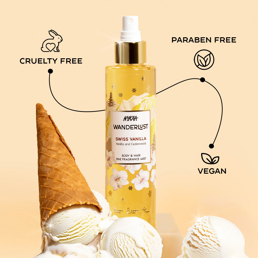 Swiss Vanilla Perfume Hair & Body Mist Long Lasting