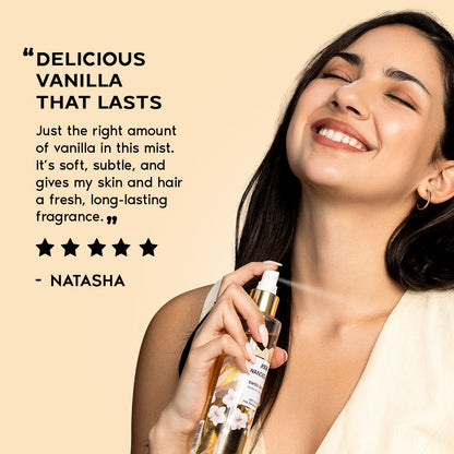Swiss Vanilla Perfume Hair & Body Mist Long Lasting