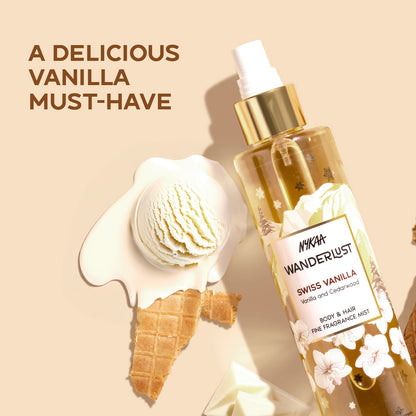 Swiss Vanilla Perfume Hair & Body Mist Long Lasting