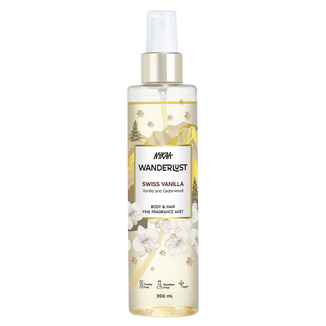 Swiss Vanilla Perfume Hair & Body Mist Long Lasting