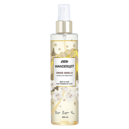 Swiss Vanilla Perfume Hair & Body Mist Long Lasting