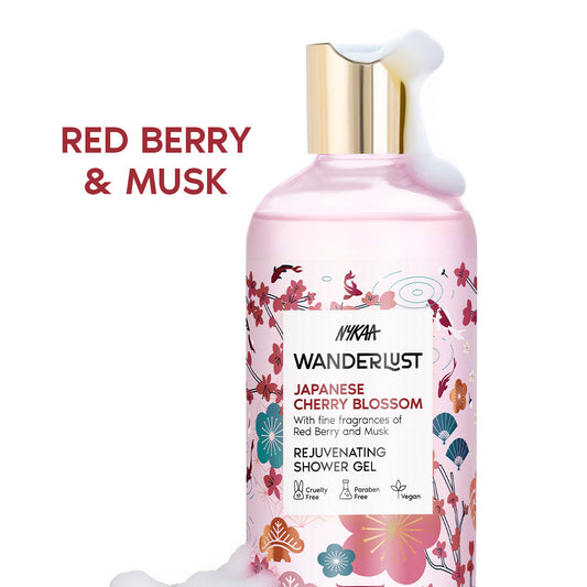 Japanese Cherry Blossom Floral Perfume Body Wash for Hydrated Skin