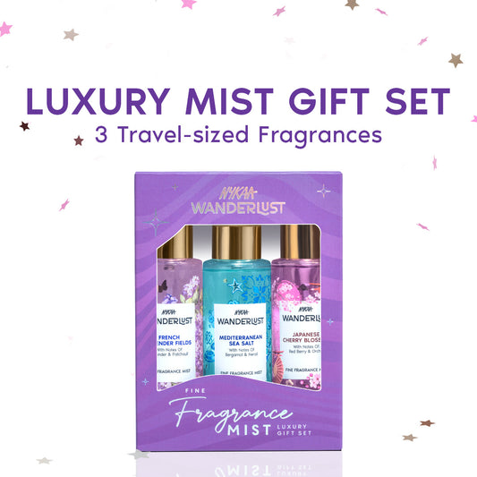 Perfume Mist Luxury Gift Set of 3 - Floral, Fresh, Lavender
