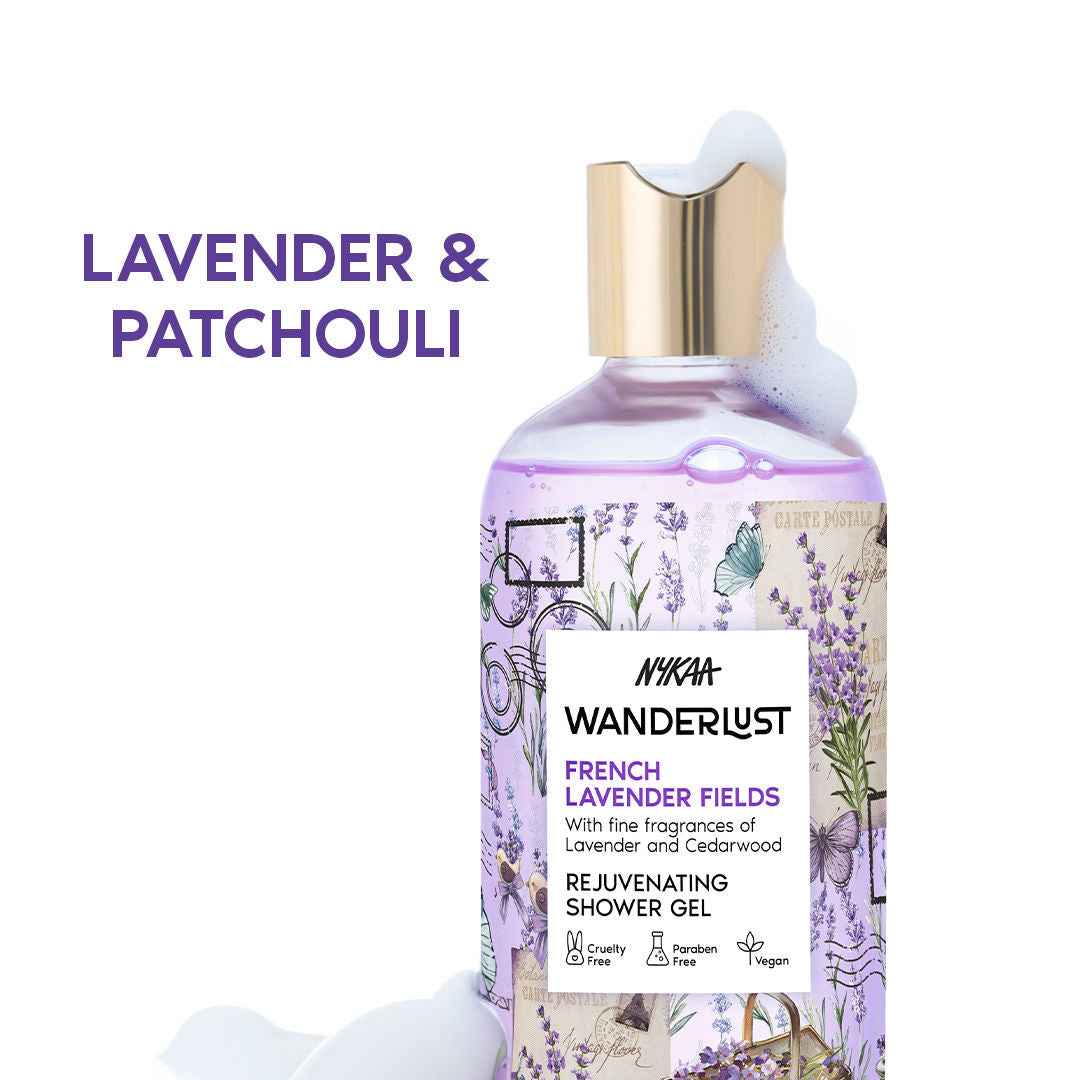 French Lavender Fields Floral Body Wash for Hydrated Skin