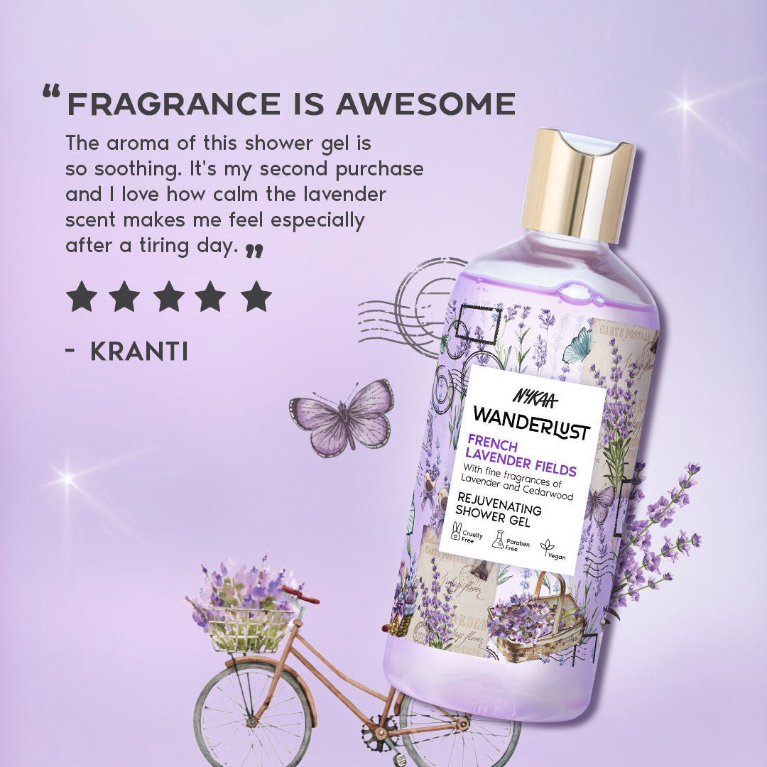 French Lavender Fields Floral Body Wash for Hydrated Skin