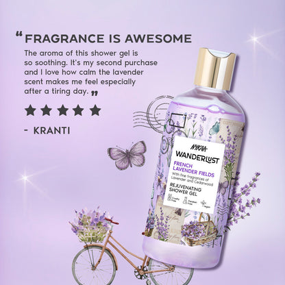 French Lavender Fields Floral Body Wash for Hydrated Skin