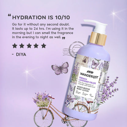 French Lavender Fields Perfume Body Lotion for Moisturised Skin