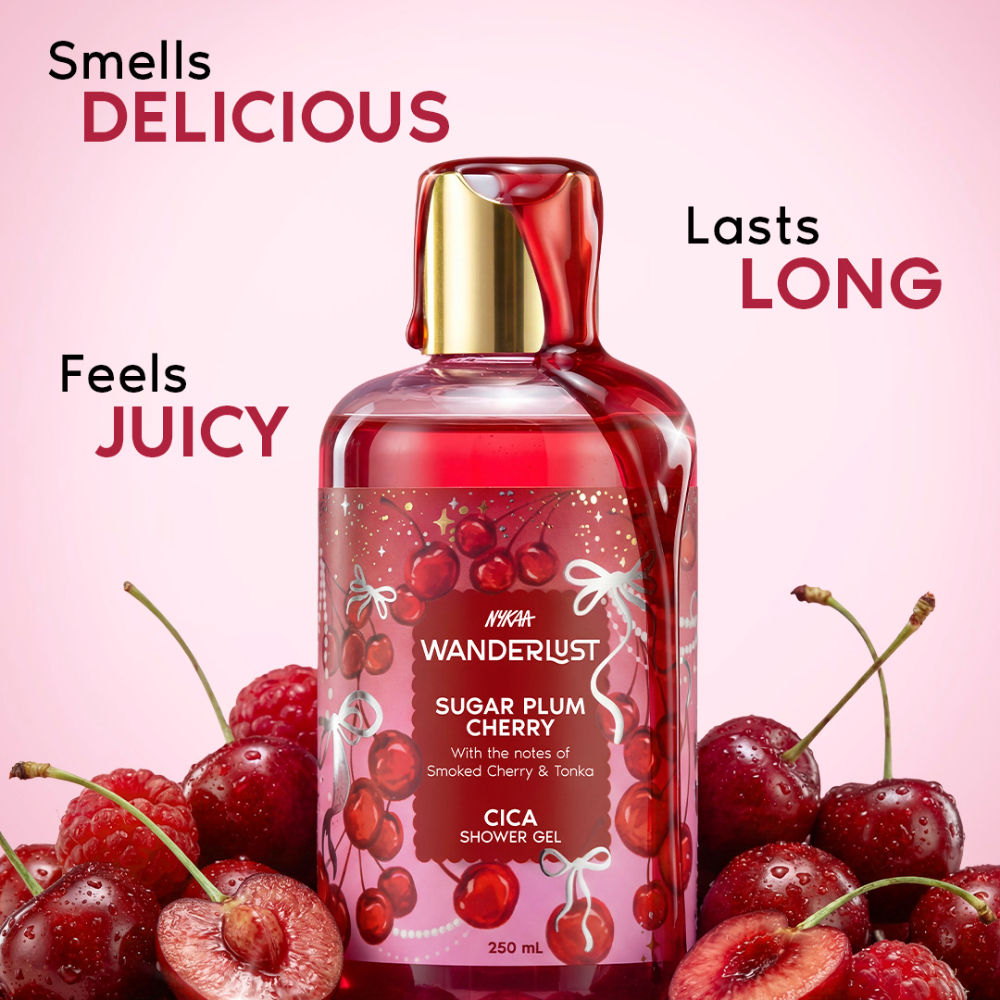 Sugar Plum Cherry Perfume Shower Gel With Cica, Vitamin E