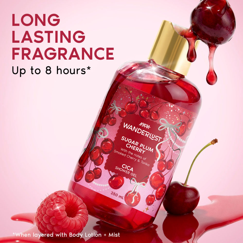 Sugar Plum Cherry Perfume Shower Gel With Cica, Vitamin E