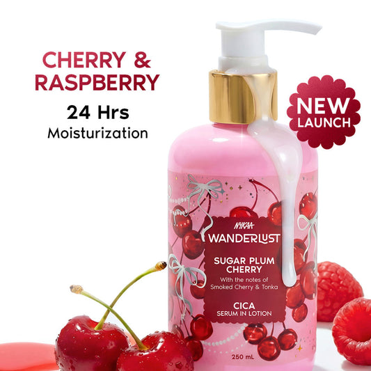 Sugar Plum Cherry Perfume Body Lotion - Upto 24 Hrs Moisturisation