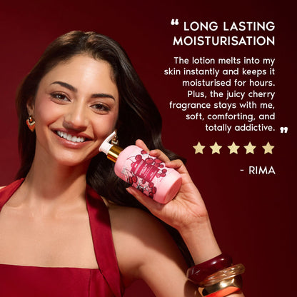 Sugar Plum Cherry Perfume Body Lotion - Upto 24 Hrs Moisturisation