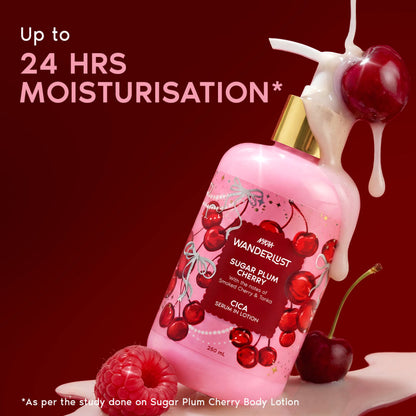 Sugar Plum Cherry Perfume Body Lotion - Upto 24 Hrs Moisturisation