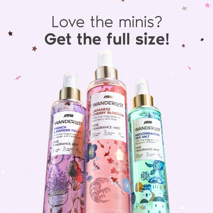 Fine Fragrance Mist Gift Set for Women - Fresh, Floral, Lavender - Set of 3