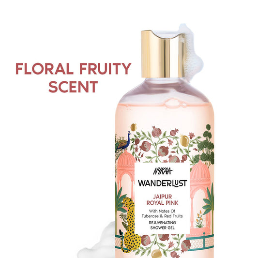 Jaipur Royal Pink Fruity Floral Body Wash for Hydrated Skin