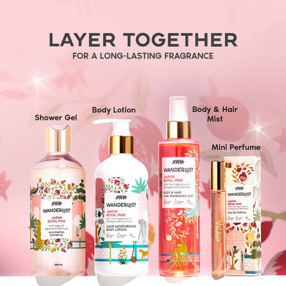 Jaipur Royal Pink Fruity Floral Body Wash for Hydrated Skin