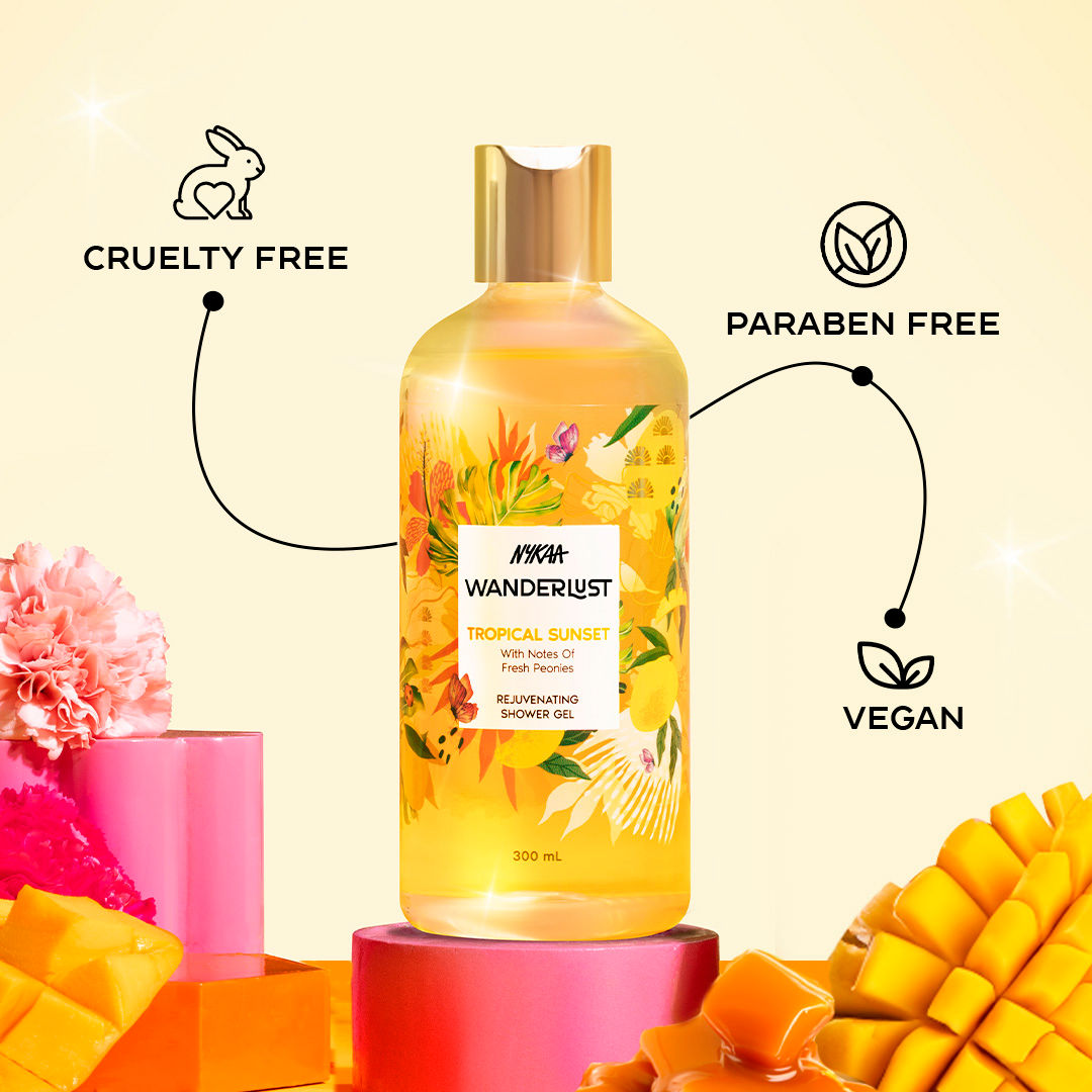 Tropical Sunset Body Wash for Exfoliated & Hydrated Skin