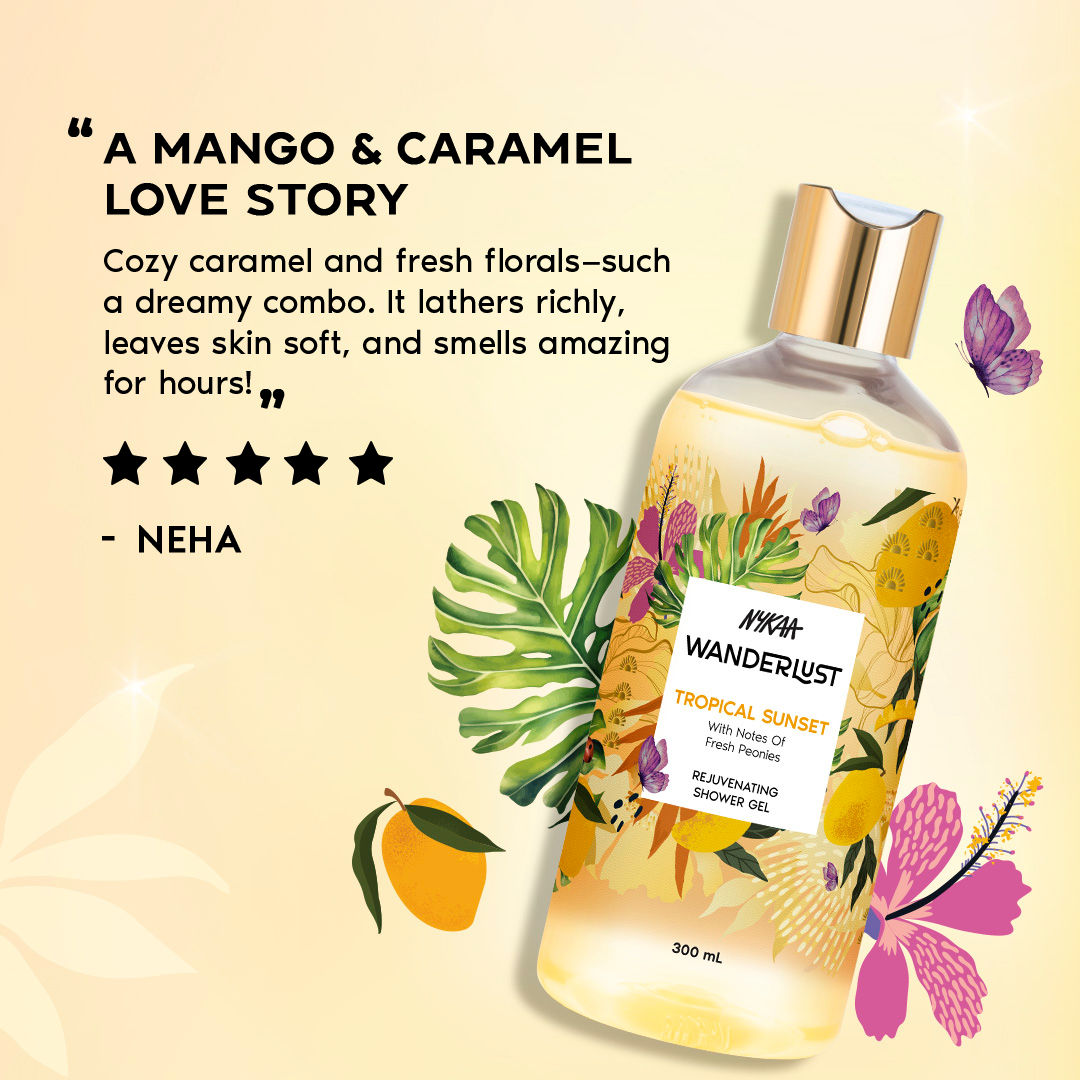 Tropical Sunset Body Wash for Exfoliated & Hydrated Skin
