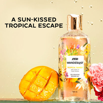 Tropical Sunset Body Wash for Exfoliated & Hydrated Skin