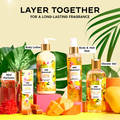 Tropical Sunset Body Wash for Exfoliated & Hydrated Skin