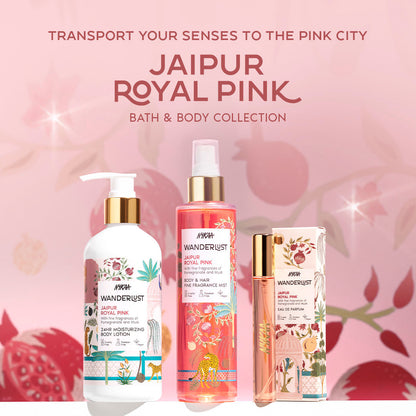 Jaipur Royal Pink Floral Fruity Perfume Hair & Body Mist