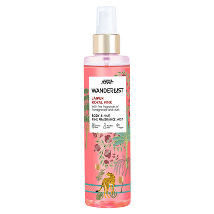 Jaipur Royal Pink Floral Fruity Perfume Hair & Body Mist