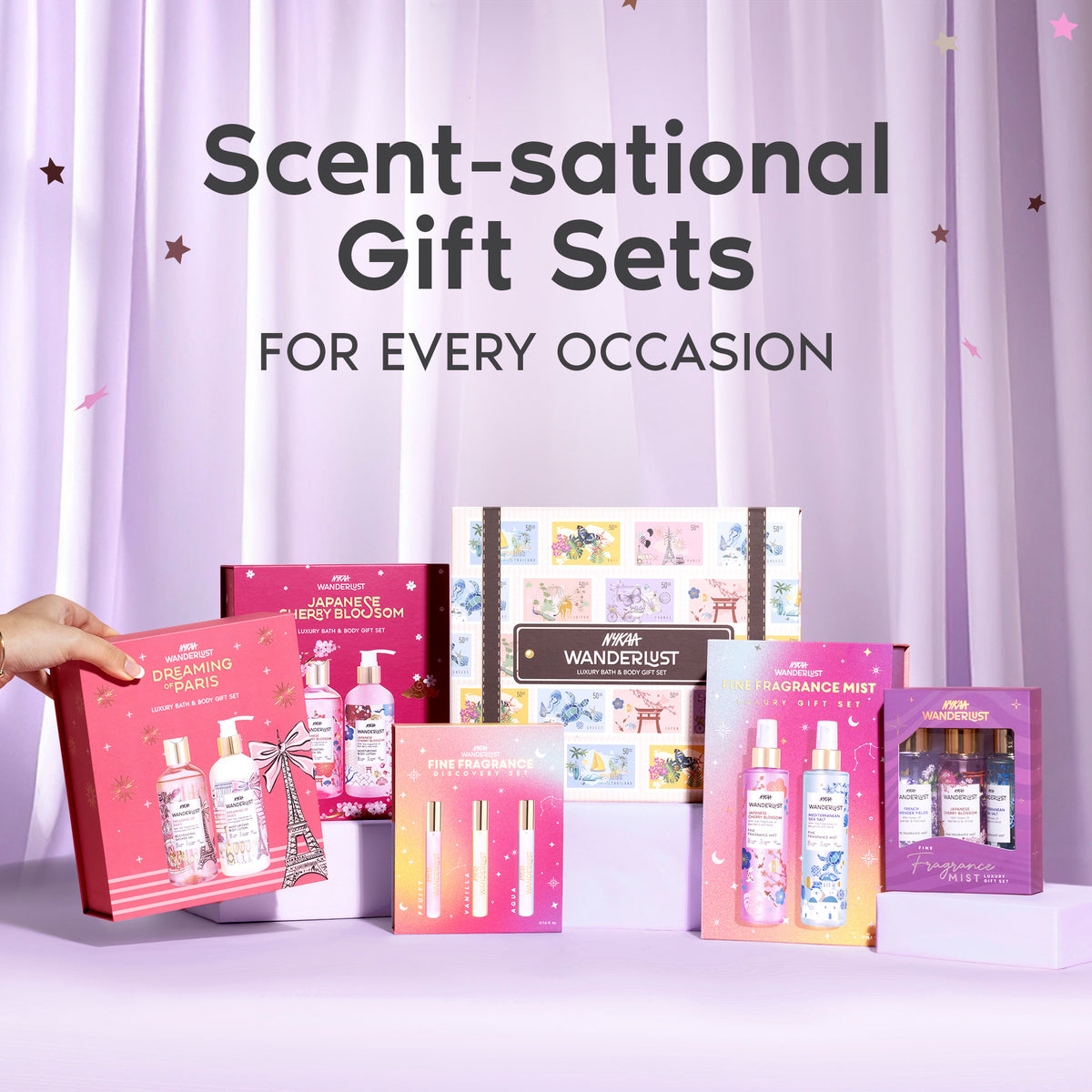 Fine Fragrance Mist Gift Set for Women - Fresh, Floral, Lavender - Set of 3