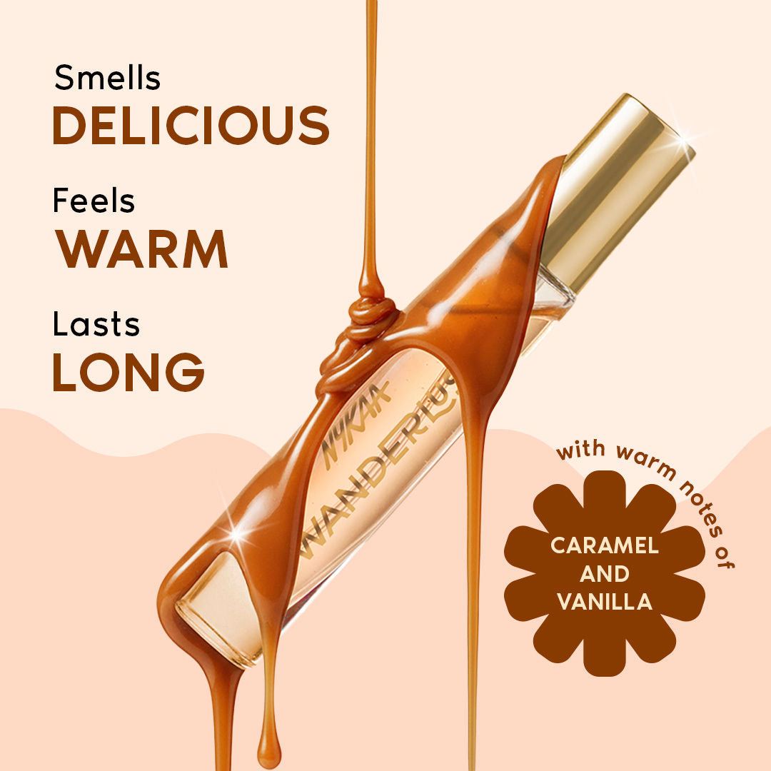 Nykaa Wanderlust Belgian Caramel Toffee EDP Long Lasting Perfume For Her Travel Friendly, Vanilla