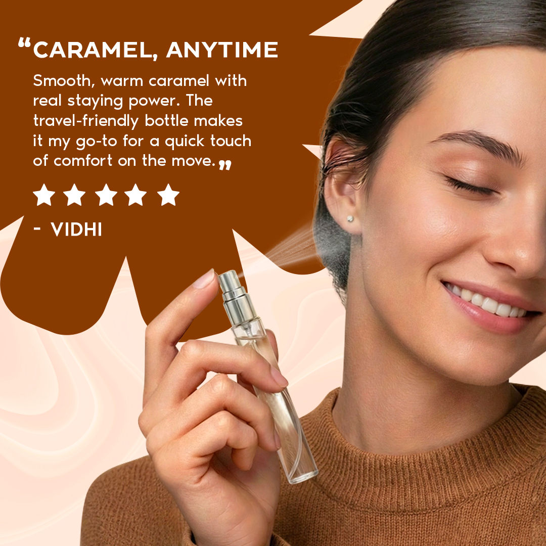Nykaa Wanderlust Belgian Caramel Toffee EDP Long Lasting Perfume For Her Travel Friendly, Vanilla