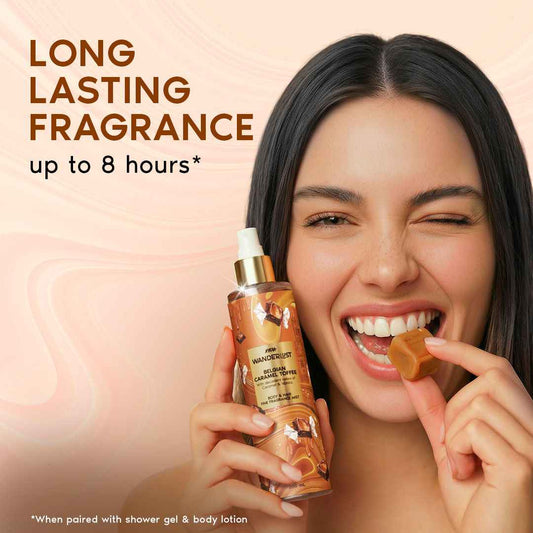 Belgian Caramel Toffee Body & Hair Perfume Mist Long Lasting Fragrance
